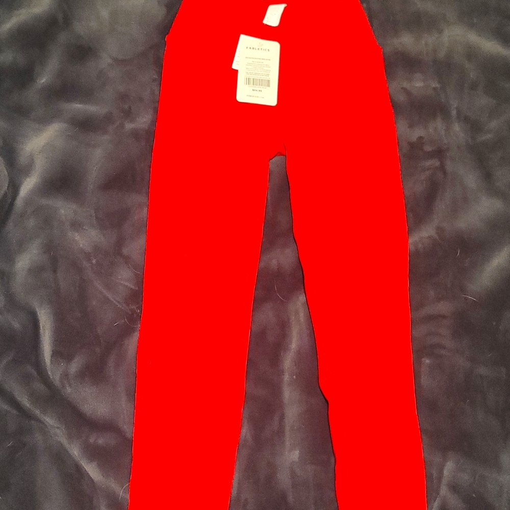 Fabletics Red SculptKnit Leggings